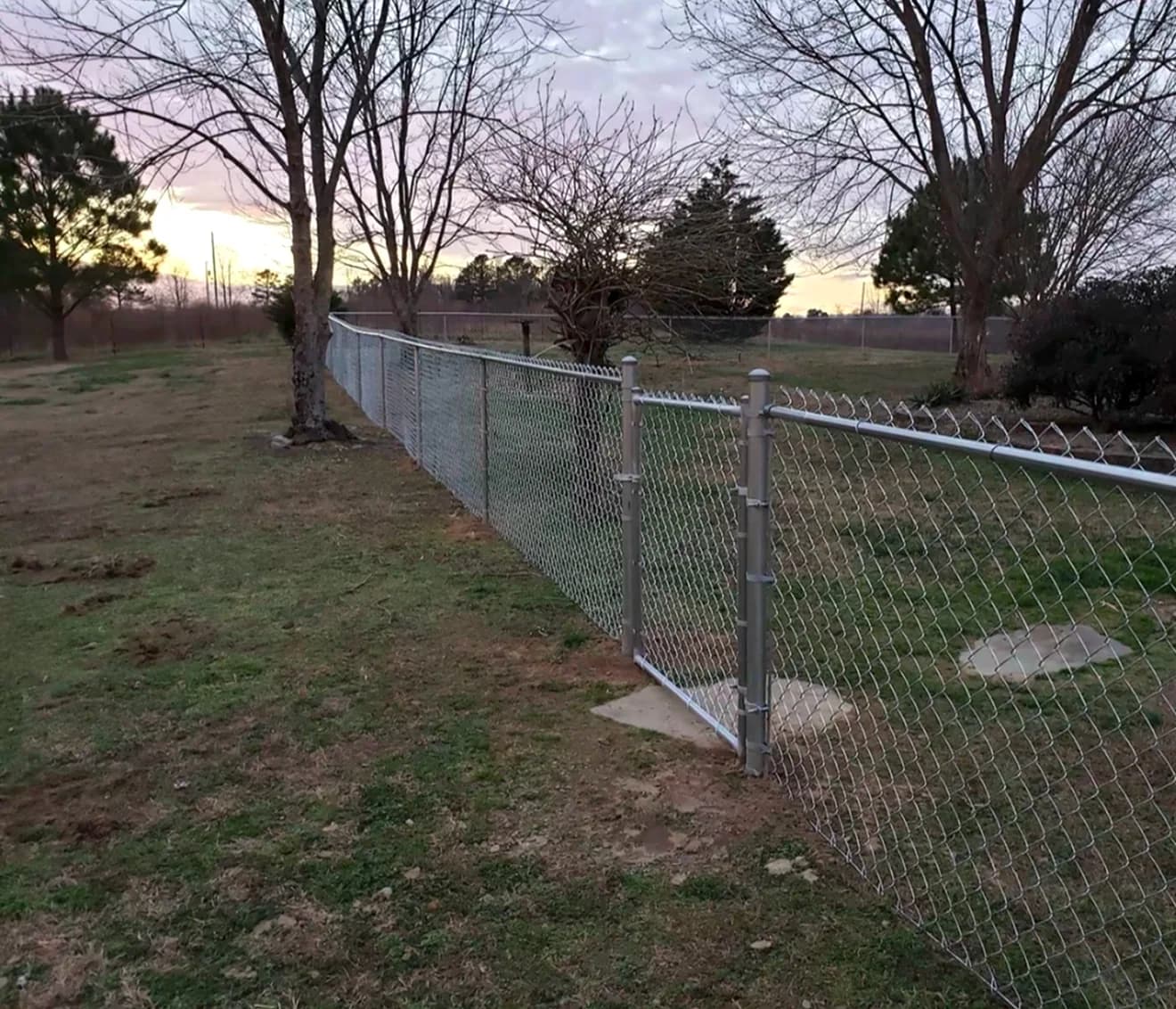 Chain Link Fences install in Calgary by A Class Fencing