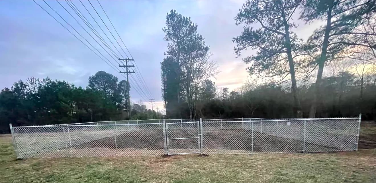 Chain Link Fences install by A Class Fencing in Calgary